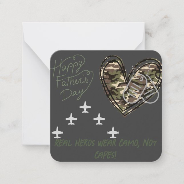 Los verdaderos héroes usan camo, no la tarjeta del (Anverso)