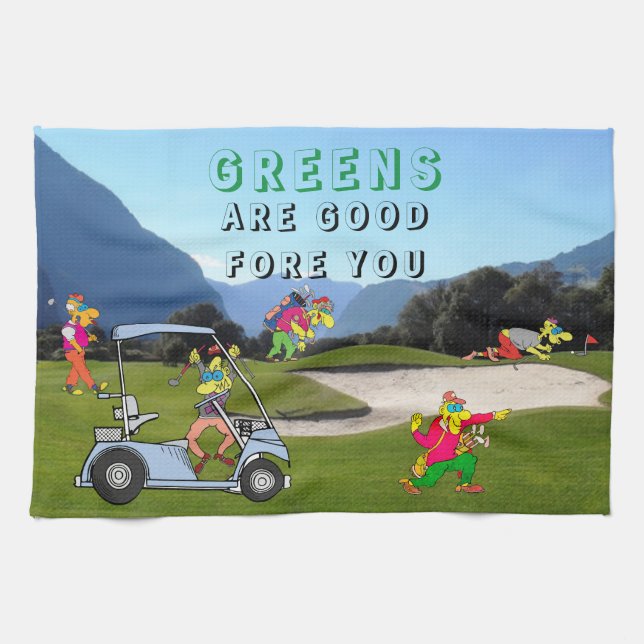 Los Verdes De Golf KHS Son Buenos Para Las Toallas (Horizontal)