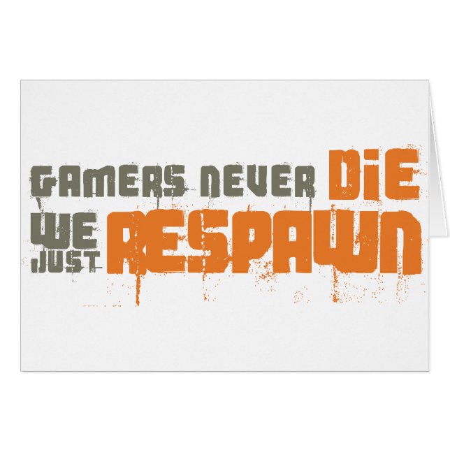 Los videojugadores nunca mueren nosotros apenas (Anverso (Horizontal))