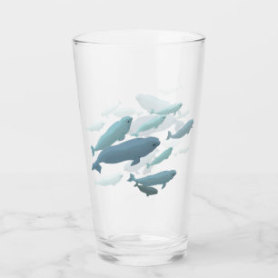 Los vidrios de cristal de las ballenas de la
