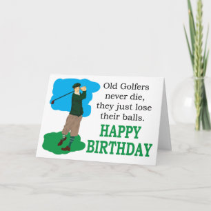 Los viejos golfistas nunca mueren con la tarjeta d