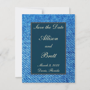 Los viejos jeans ahorran la tarjeta de fecha