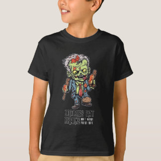 Los zombies comen camisetas del cerebro