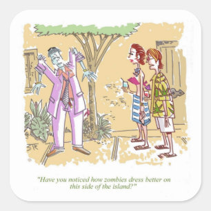 Los zombies visten a mejores pegatinas