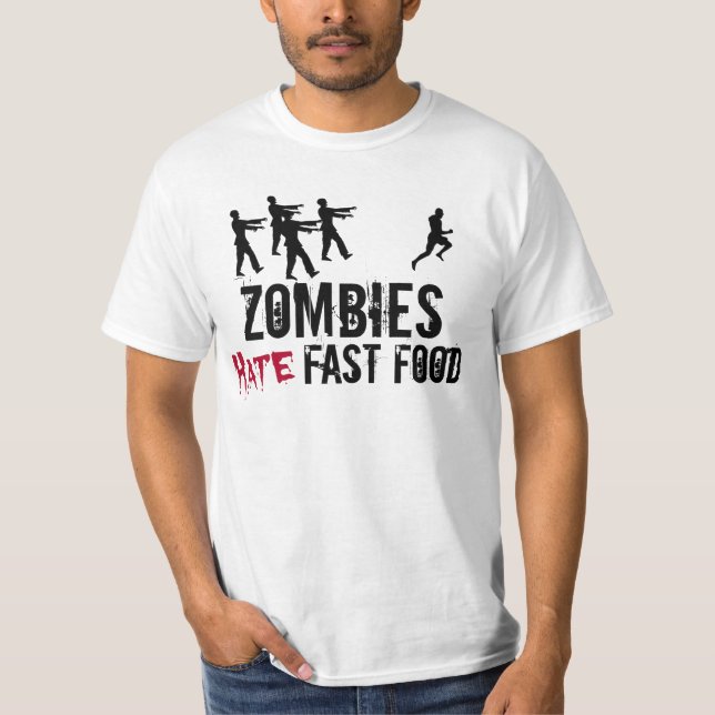 Los zombis de los hombres odian la camiseta de los (Anverso)