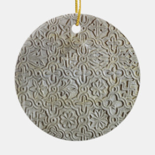 Losa bizantina con la decoración cruciforme,