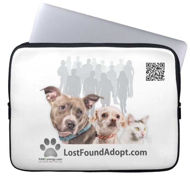 Lost~Found~Adopt - Funda para portátil de 13" (Frente)