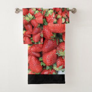 Lote de fresas de jugo rojo
