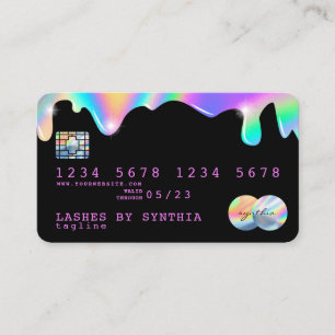 Lotes de tarjetas de crédito Holograph Unicorn
