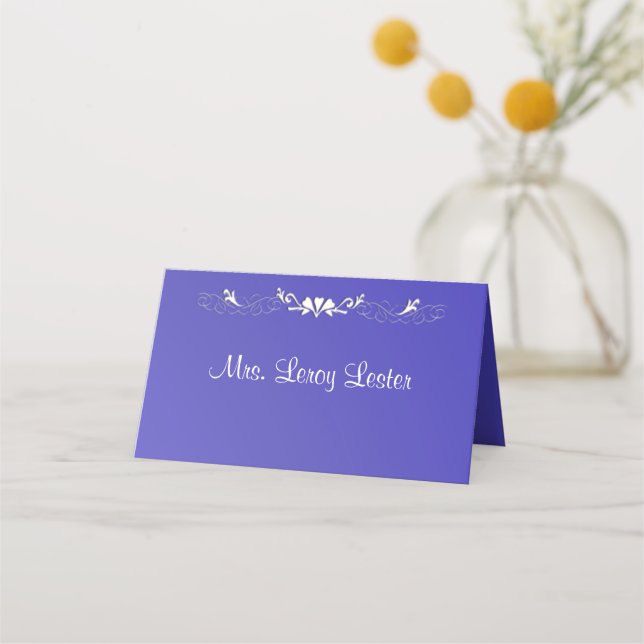 Lotus Blue con tarjeta de lugar de texto (Anverso)