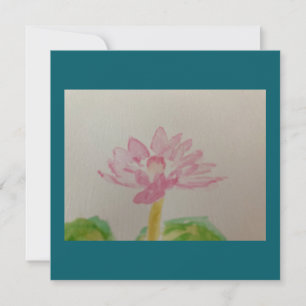 ¡Lotus! Color de agua / tarjeta