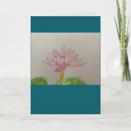 ¡Lotus! Color de agua / tarjeta