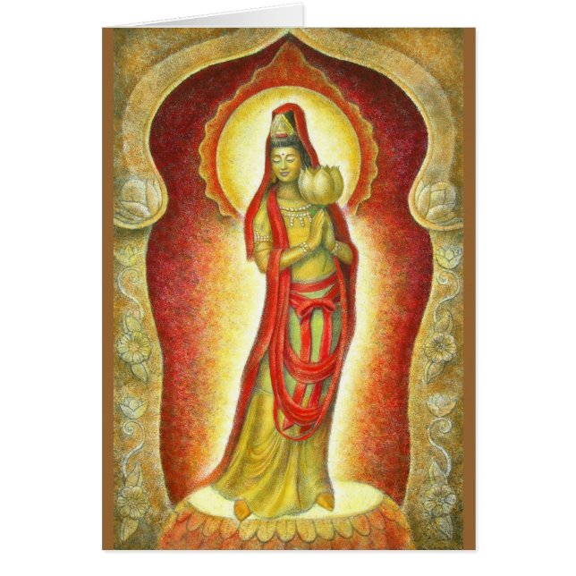 Lotus de Kuan Yin de la diosa (Frente)