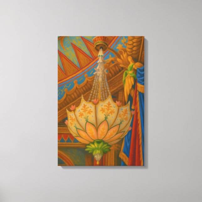 Lotus Light - Impresión de la lámpara de araña del (Anverso)