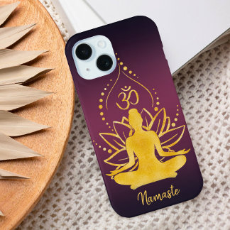Lotus & Om - Nombre personalizado Minimalista
