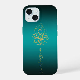 Lotus & Om - Nombre personalizado Minimalista