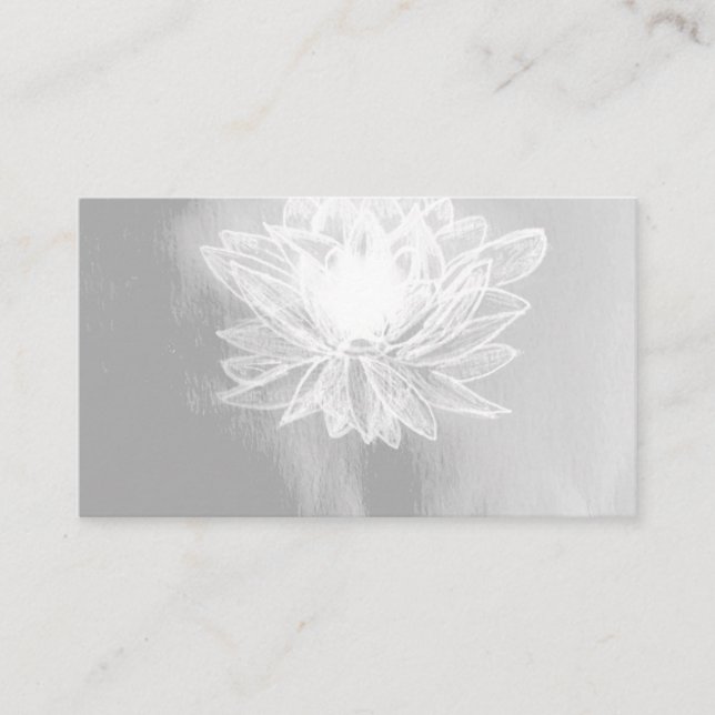 Lotus, Reiki, espiritual, tarjetas de negocios Pas (Anverso)