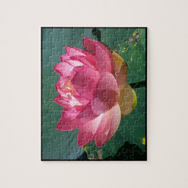 Lotus rosado - Rompecabezas (Vertical)