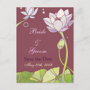 Lotus Wedding Guardar las postales de fecha