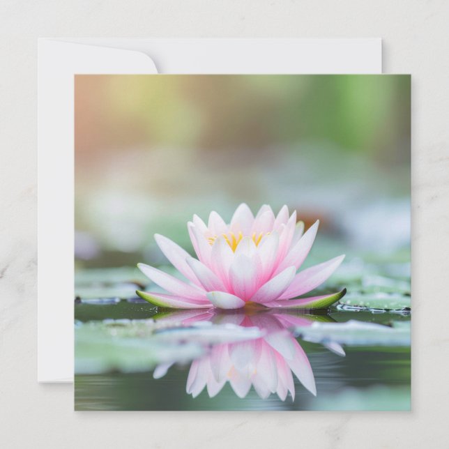 LOTUS - ZEN BUDDHISM - Greeting cards (Anverso)