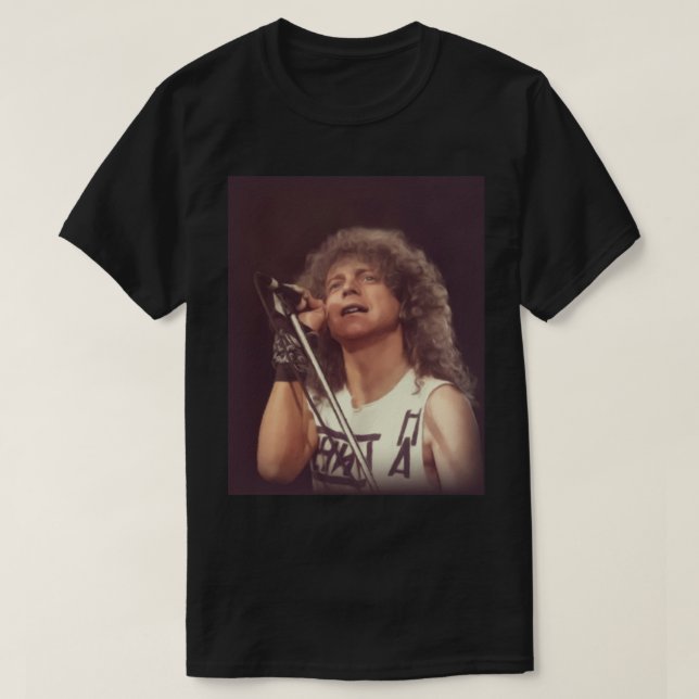 Lou Gramm, camiseta clásica estrella de música (Diseño del anverso)