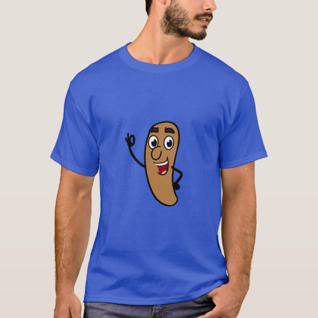Lou la camiseta oscura básica de Poo (Anverso)