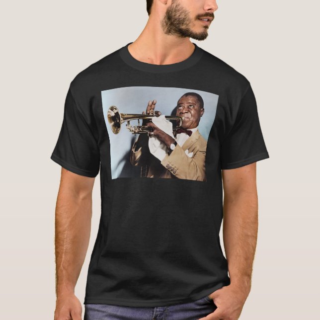 Louis Armstrong, camiseta clásica coloreada de 195 (Anverso)