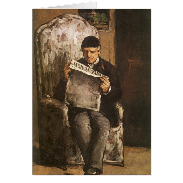 Louis Auguste Cezanne Padre Del Artista Leyendo (Frente)