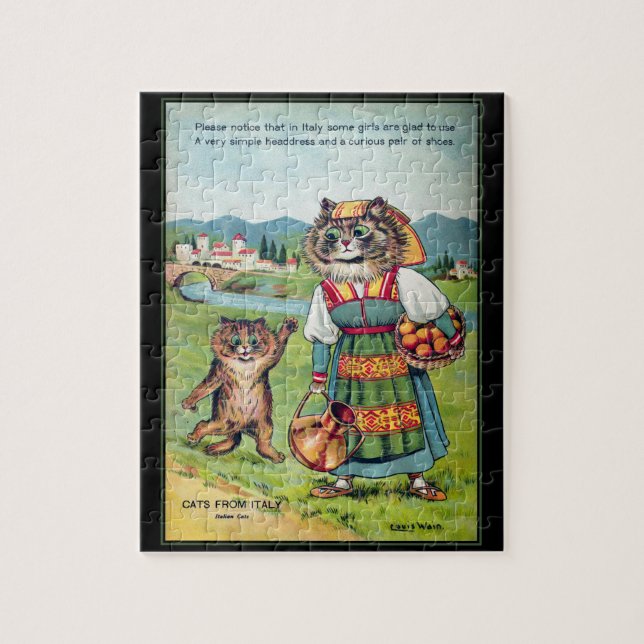 Louis Wain Gats del rompecabezas de Italia (Vertical)