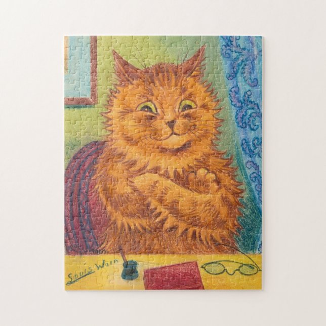 LOUIS WAIN GINGER CAT JIGSAW PUZZLE (Vertical)