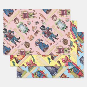 Louis Wain, hojas de papel de ajuste cambiables de