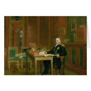 Louis XVIII en su estudio en el Tuileries