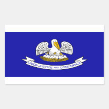 Louisiana State Flag Pegatina