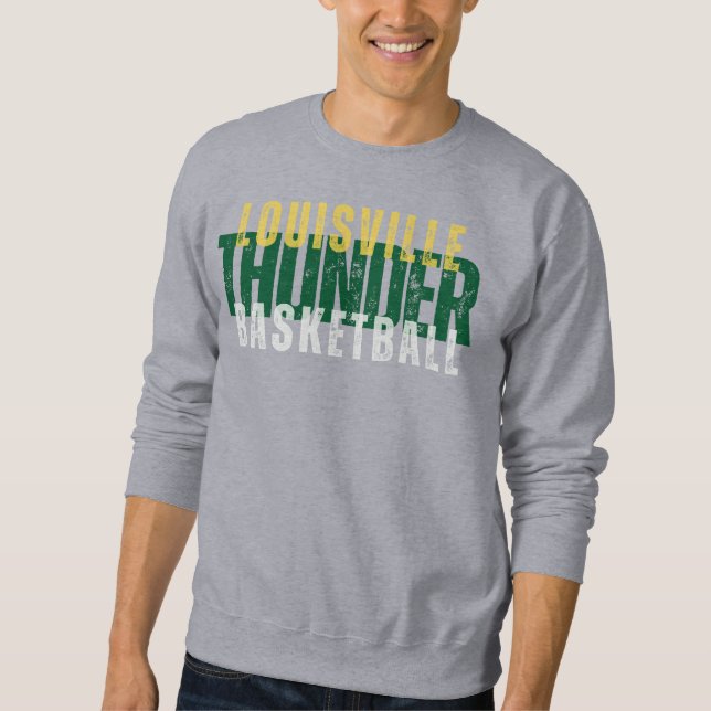Louisville Thunder Camisa de sudadera de cuello de (Anverso)