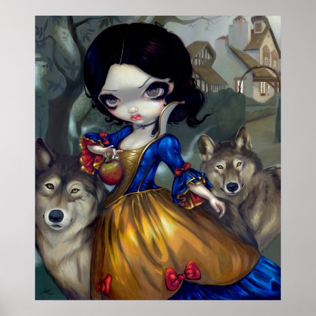 Loup-Garou Blanche Neige IMPRESIÓN ARTÍSTICA Lobo  (Frente)