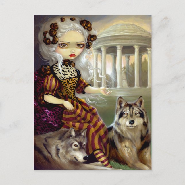 "Loup-Garou:  Postal de Le Temple (Anverso)