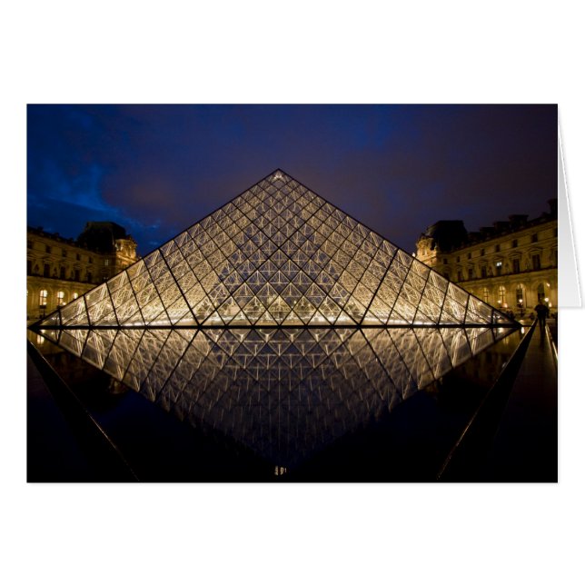 Louvre Pyramid por el arquitecto I.M. Pei en (Anverso (Horizontal))