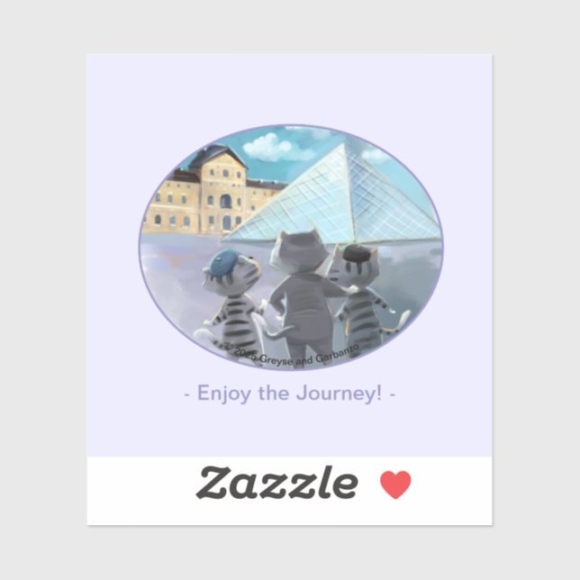 Louvre Vinyl Pegatina - Disfruta (Diversos Tamaños (Hoja)