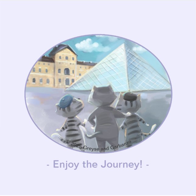 Louvre Vinyl Pegatina - Disfruta (Diversos Tamaños (Anverso)