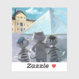 Louvre Vinyl Pegatina (varios tamaños)