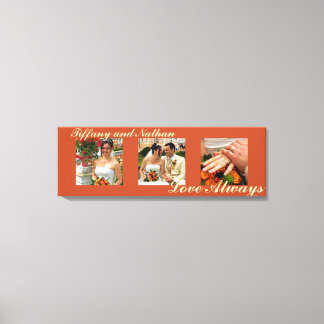 Love Always personalizado triptych foto arte canva