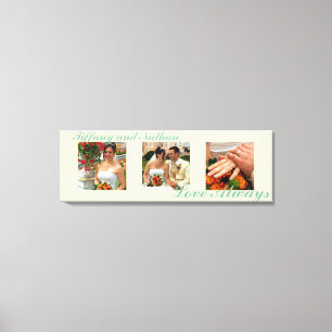 Love Always personalizado triptych foto arte canva