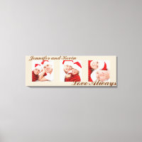 Love Always personalizado triptych foto arte taupe