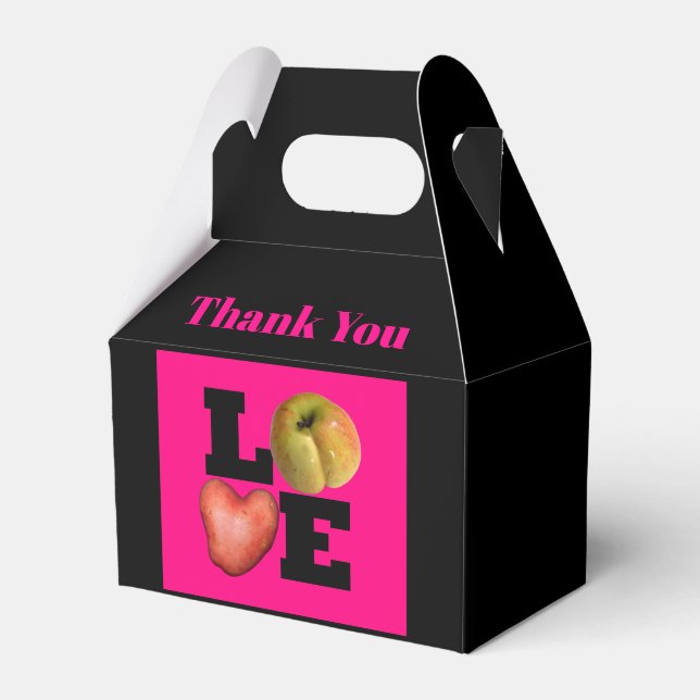 LOVE Apple Heart Potato Gracias caja de Favor (Front Side)