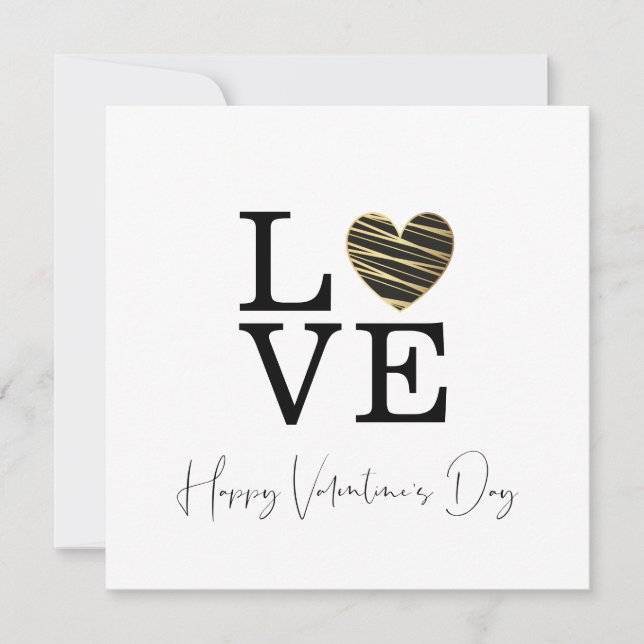 Love Black Heart Happy Valentine Day Script (Anverso)