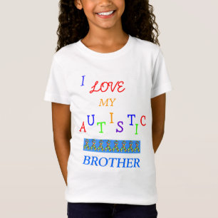 ¡Love~Brother autístico de la hermana! Camiseta de