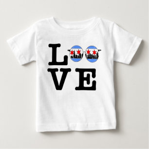 LOVE chicaGOggles camisa de bebé