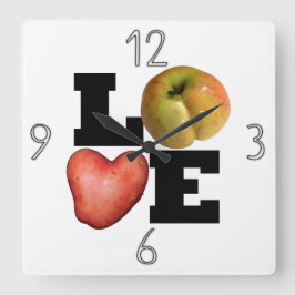 LOVE Colección Potato Cocina reloj de pared