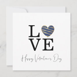 Love Dark Blue Heart Happy Valentine's Day Script