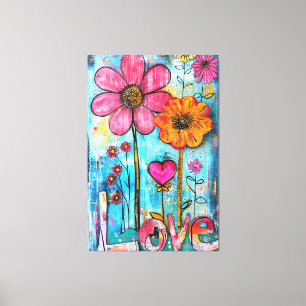 *~* LOVE Doodle – Arte de flores caprichosas y col